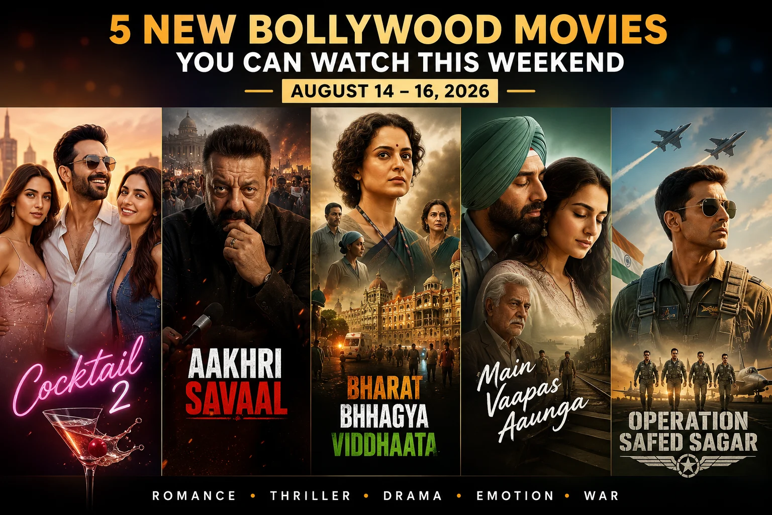 new Bollywood movies on OTT this weekend