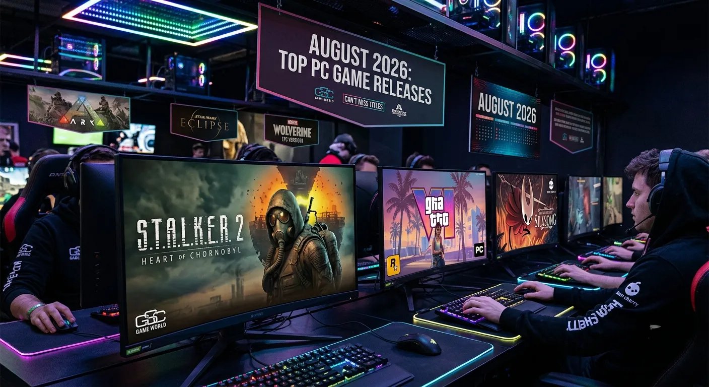 Top PC Games Releasing This Month (August 2026) – Upcoming PC Games You Can't Miss